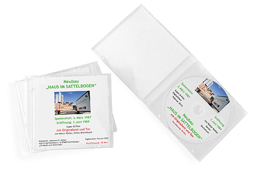 gepresste DVDs in Slimcase verpackt